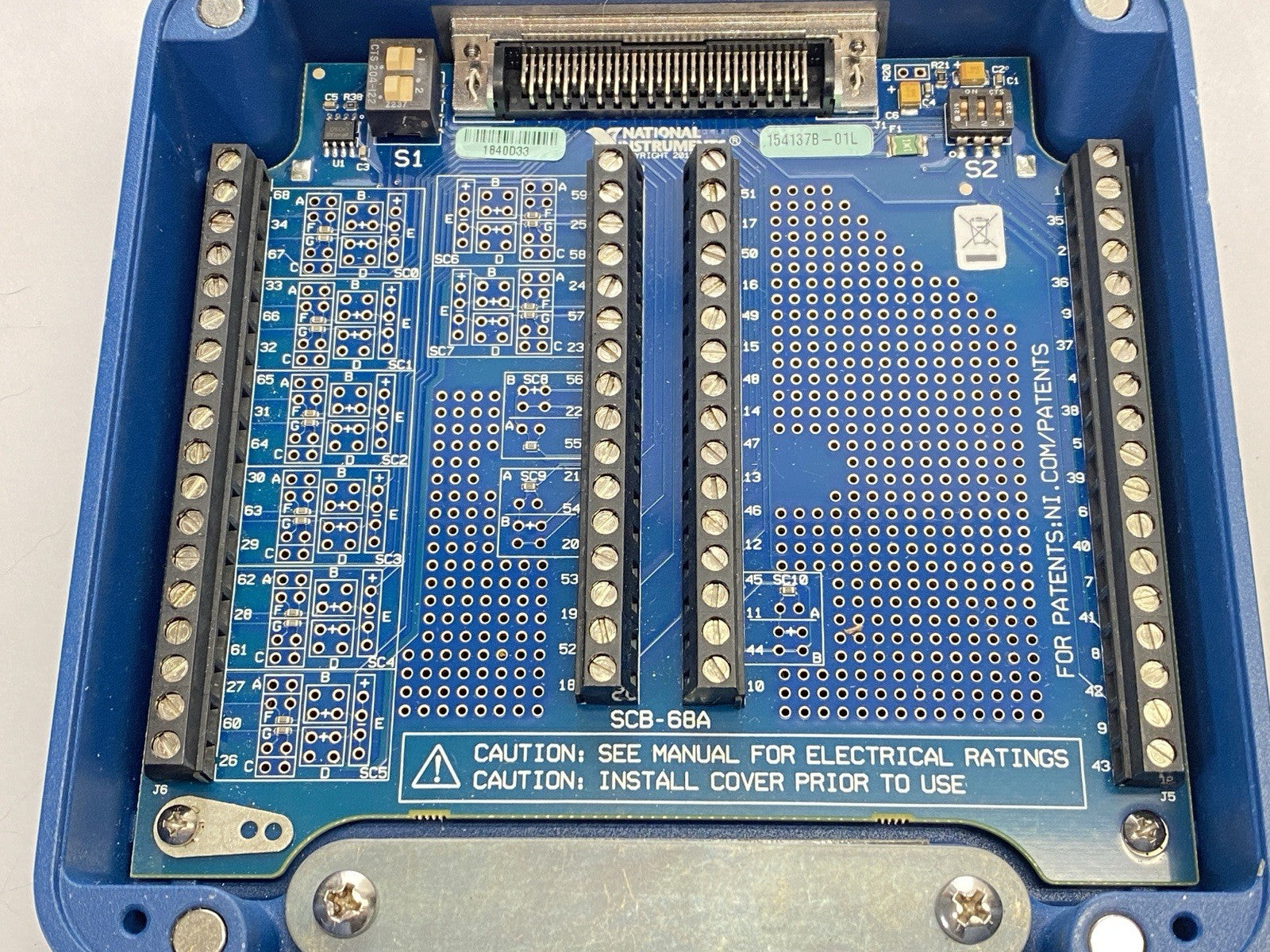 154137B-01L | National Instruments SCB-68A Shielded I/O Terminal Conne
