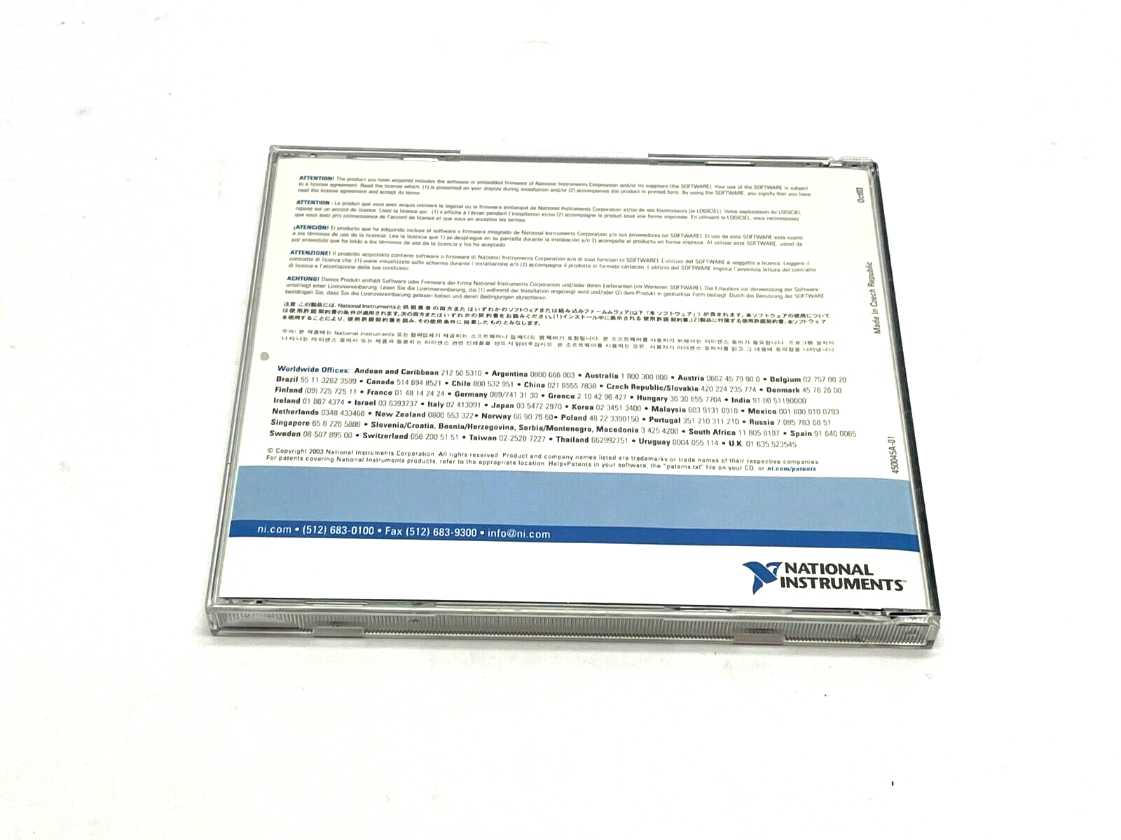National Instruments 501088D-01 VER. 2.3 CD Kit NI-488.2 - Like New - Maverick Industrial Sales