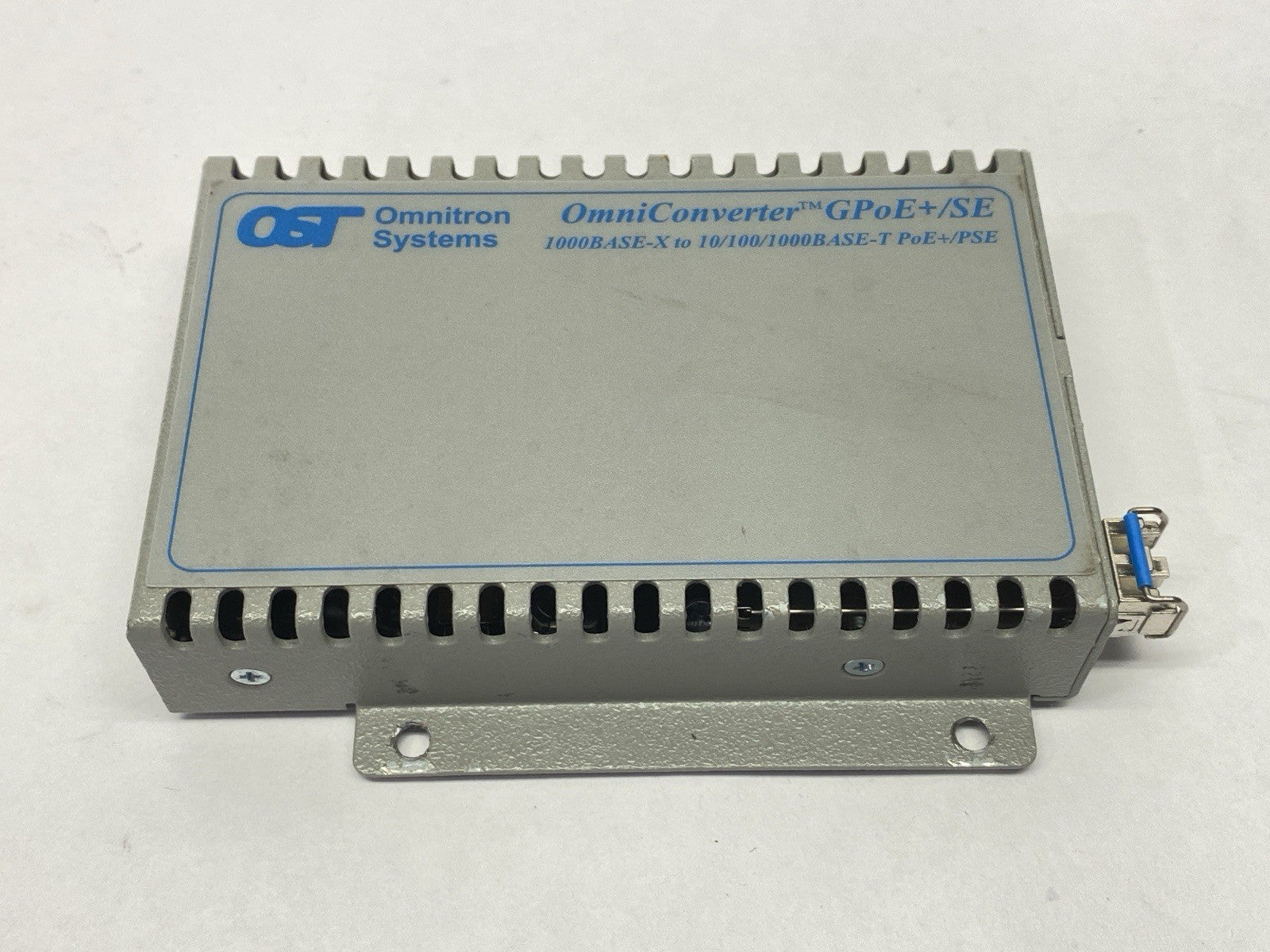 9499-0-21W | Omnitron Systems OmniConverter GPoE+/SE FIber Converter Module - Used - Maverick Industrial Sales