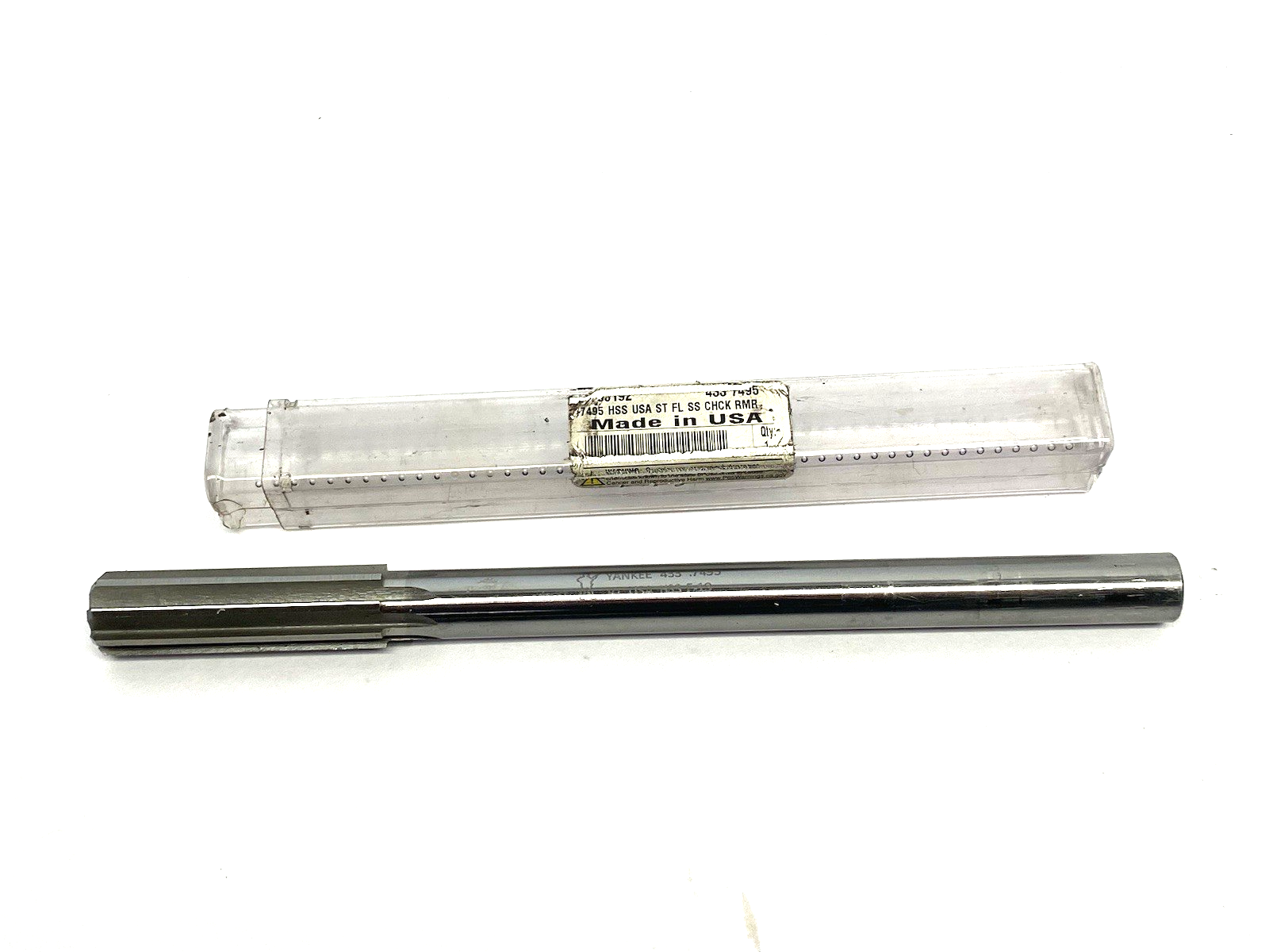 433-.7495 | Yankee HSS Chucking Reamer 8-Flutes 9-1/2" OAL - Used - Maverick Industrial Sales
