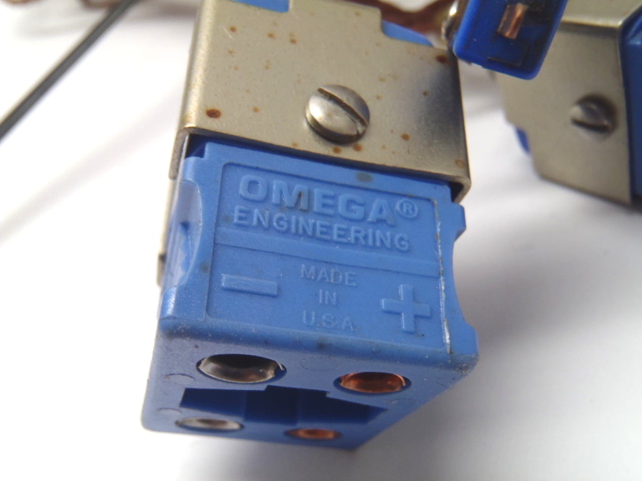 Omega DTC-U-M-ROHS 4-Prong Dual Circuit Standard Size Thermocouple Connectors - Maverick Industrial Sales