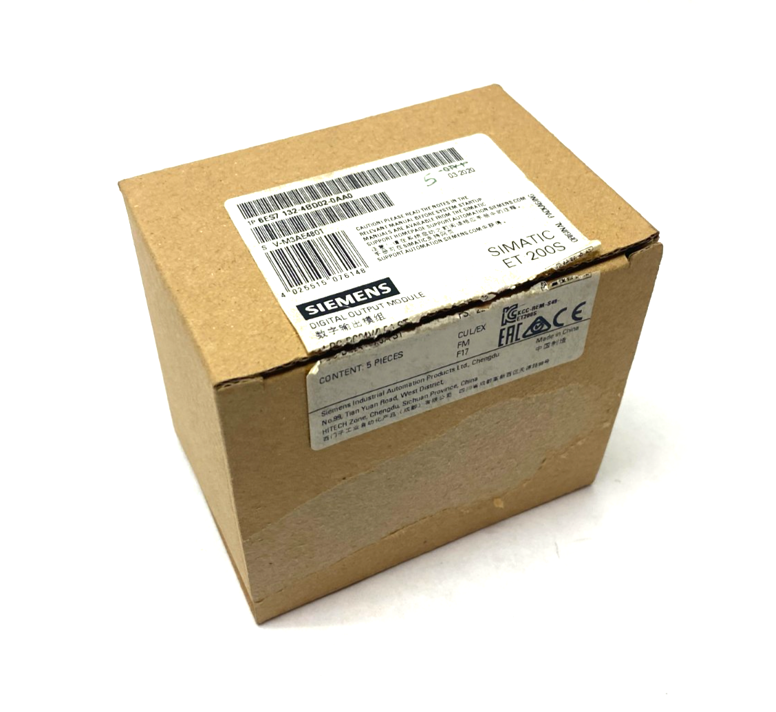Siemens 6ES7 132-4BD02-0AA0 SIMATIC ET 200S Digital Output Module BOX OF 5 - Maverick Industrial Sales