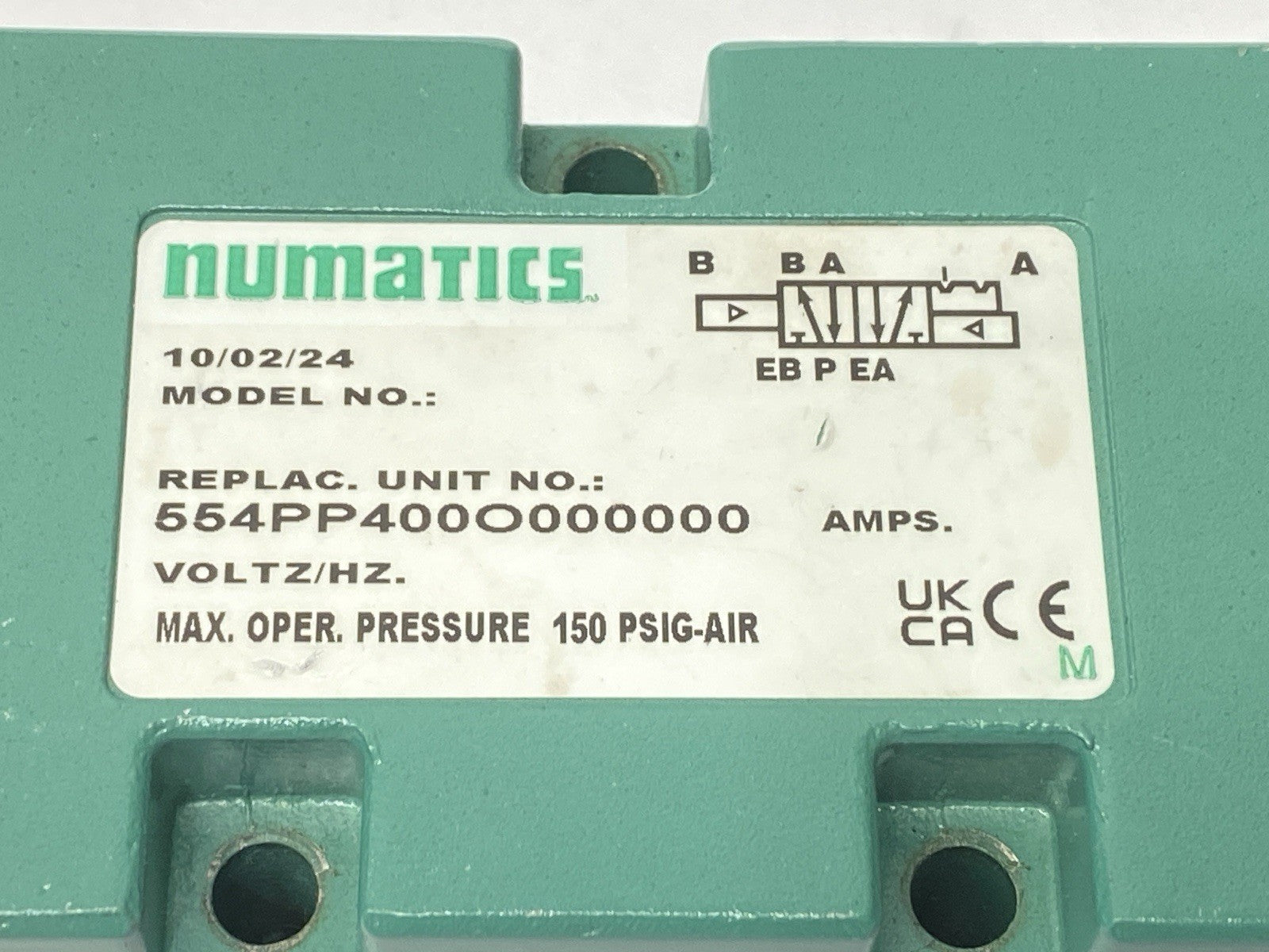 554PP400O000000 | Numatics Pneumatic Pilot Valve - For parts or not working - Maverick Industrial Sales