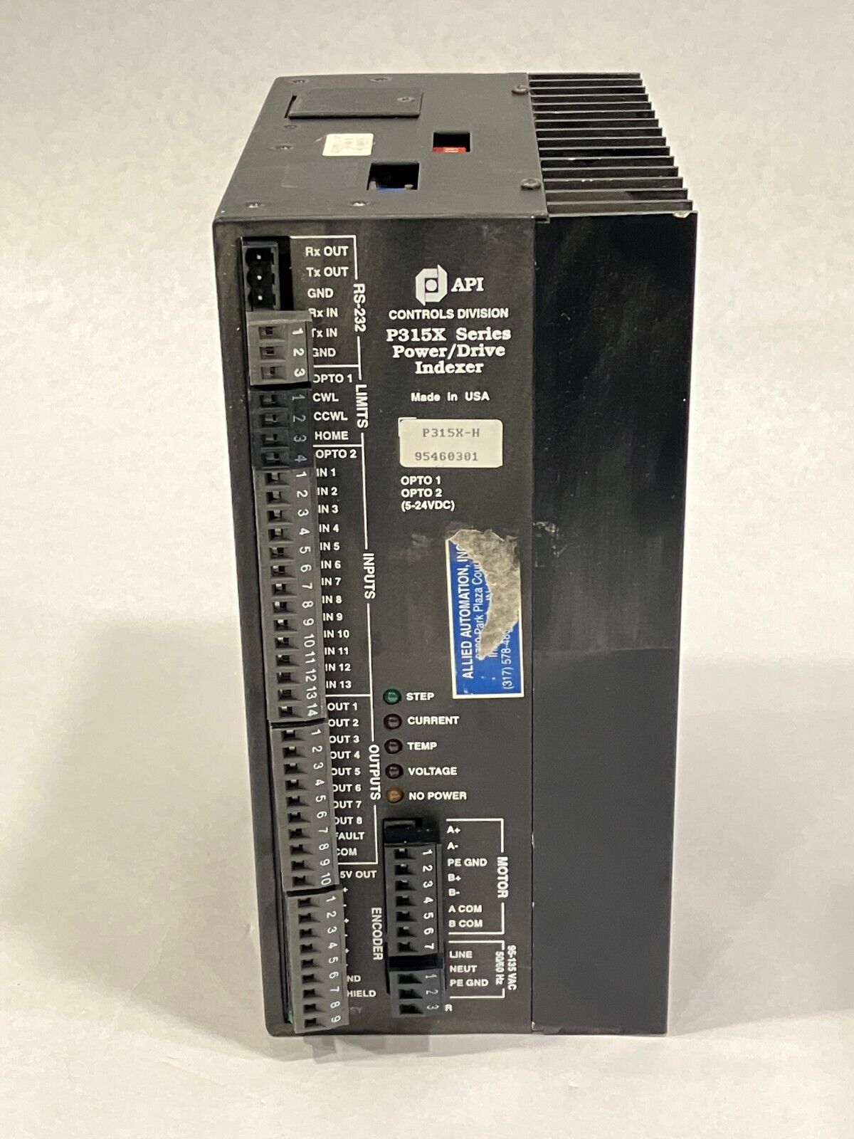 American Precision Industries P315X-H Power Drive Indexer P315X Series - Maverick Industrial Sales