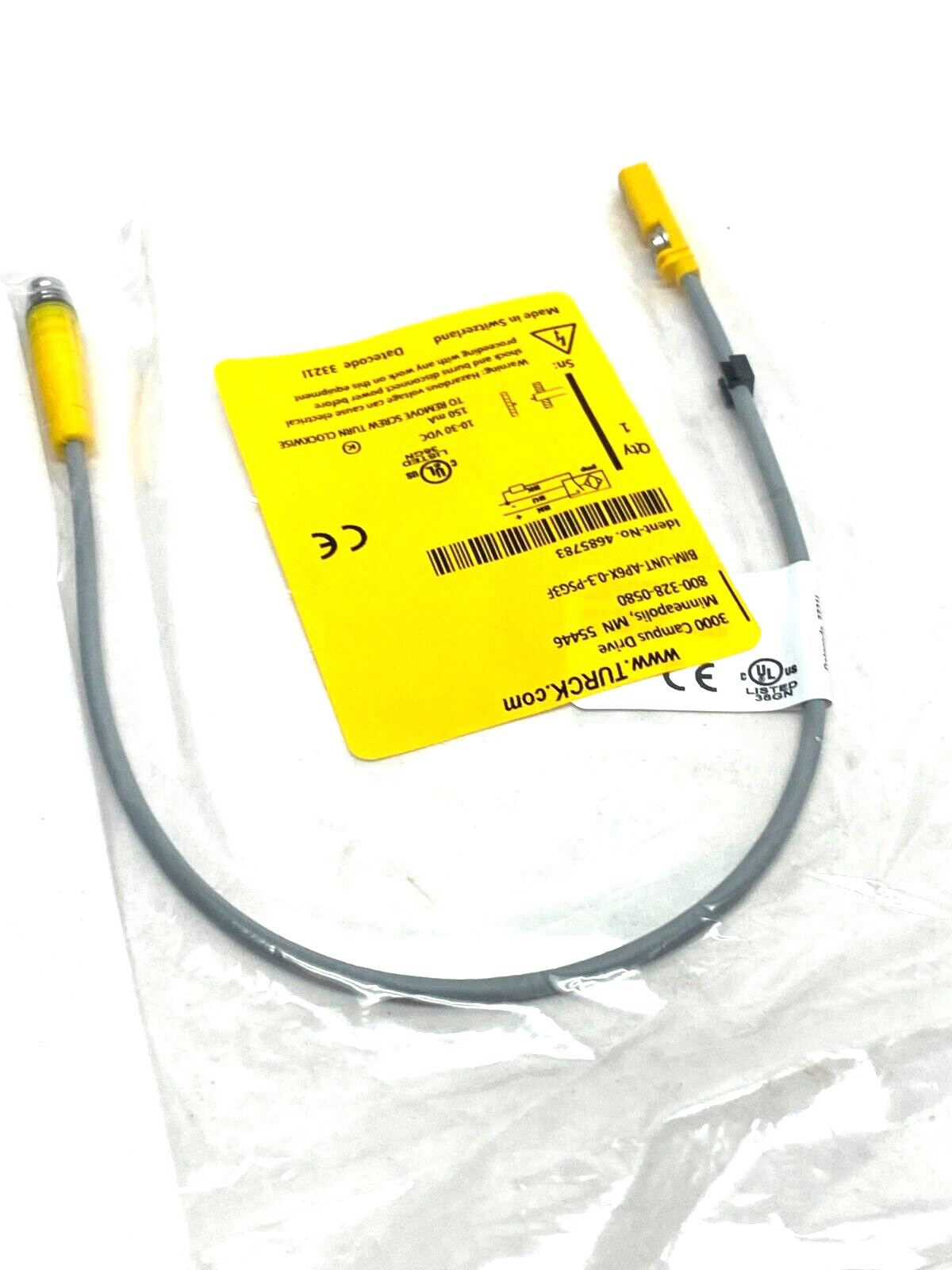 Turck BIM-UNT-AP6X-0.3-PSG3F Magnetic Field Sensor for Cylinders 4685783 - Maverick Industrial Sales