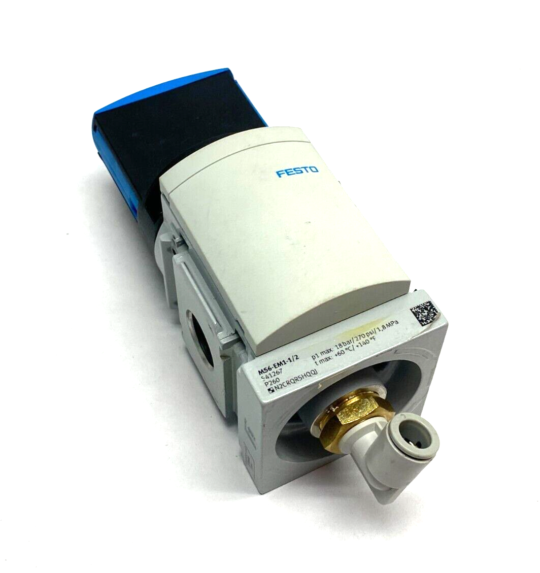 Festo MS6-EM1-1/2 Shut Off Valve 1/2" NPT Ports 541267 - Maverick Industrial Sales