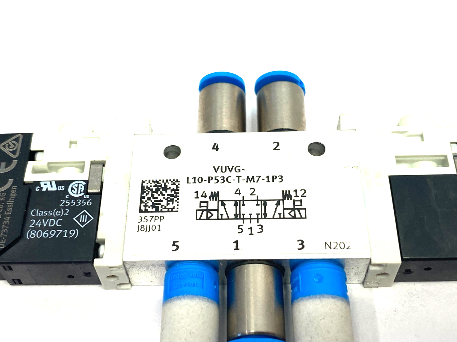 Festo VUVG-L10-P53C-T-M7-1P3 Solenoid Valve, 5/3, Closed 566476 - Maverick Industrial Sales