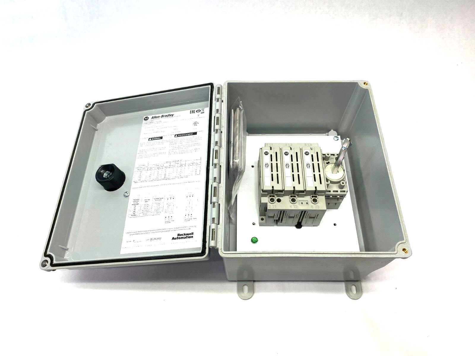 Allen Bradley 194R-KN30-1753-PY Thermoplastic Disconnect Switch Enclosure IP66 - Maverick Industrial Sales