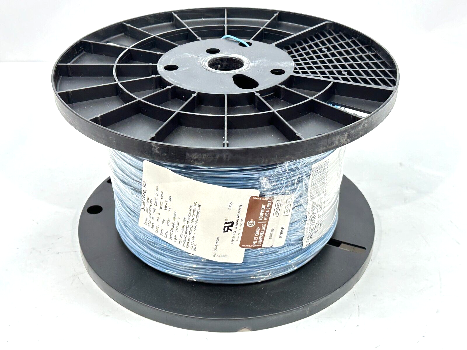 Judd Wire 454-0204-000 18AWG 16/30 .017 XLPVC H09221 3000ft Spool - Maverick Industrial Sales