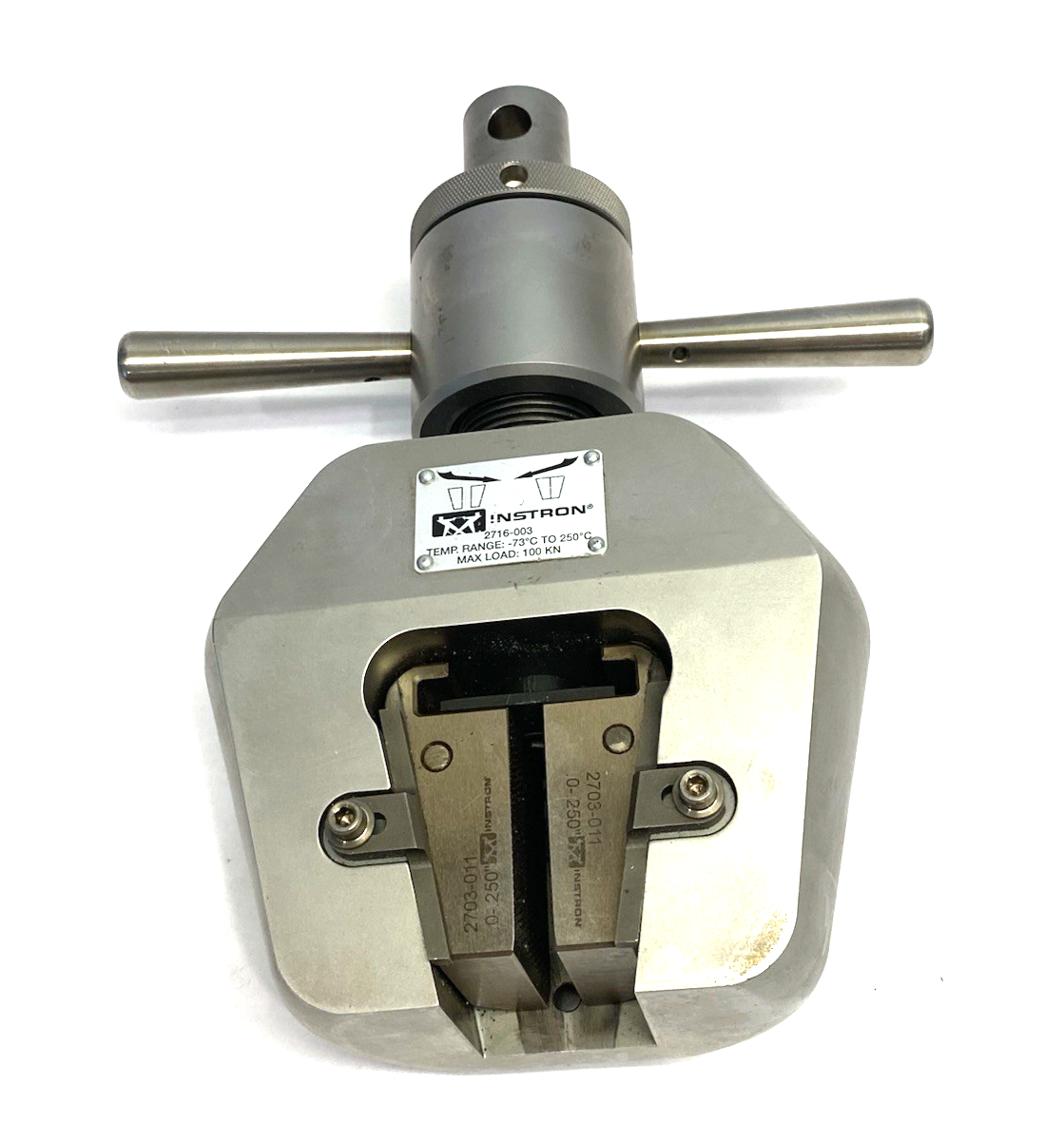 Instron 2716-003 Mechanical Wedge Action Tensile Grips, High-Force, Manual 100kN - Maverick Industrial Sales