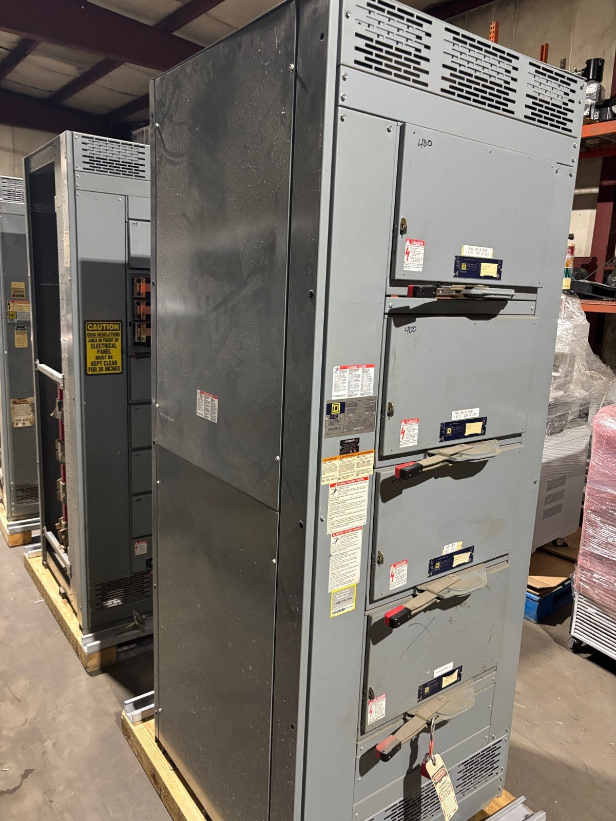 Square D QED 2 Power Style Switchboard 3000A, (3) QMB365W 400A (1) QMB366W 600A - Maverick Industrial Sales