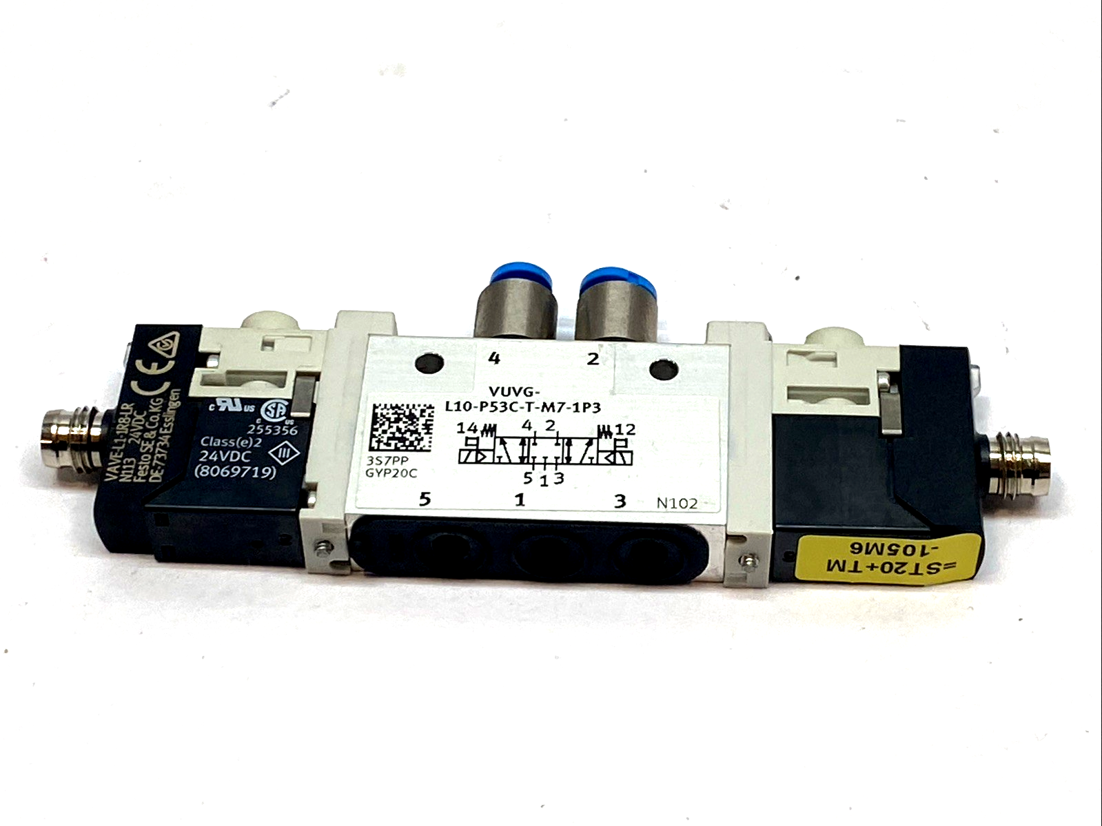 L10-P53C-T-M7-1P3 | Festo Solenoid Valve 5/3 Closed 566476 - Used - Maverick Industrial Sales