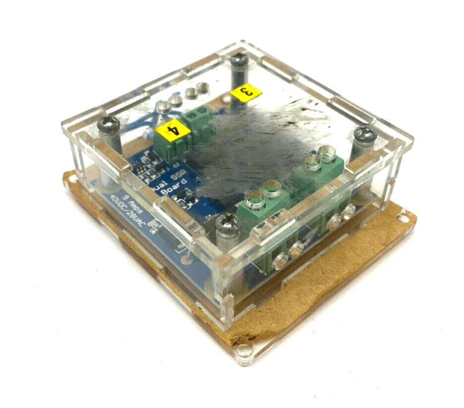 3053_0, 3822_2 | Phidgets 3053_0 Dual SSR Relay Board w/ 3822_2 Acrylic Encolsure - Used - Maverick Industrial Sales