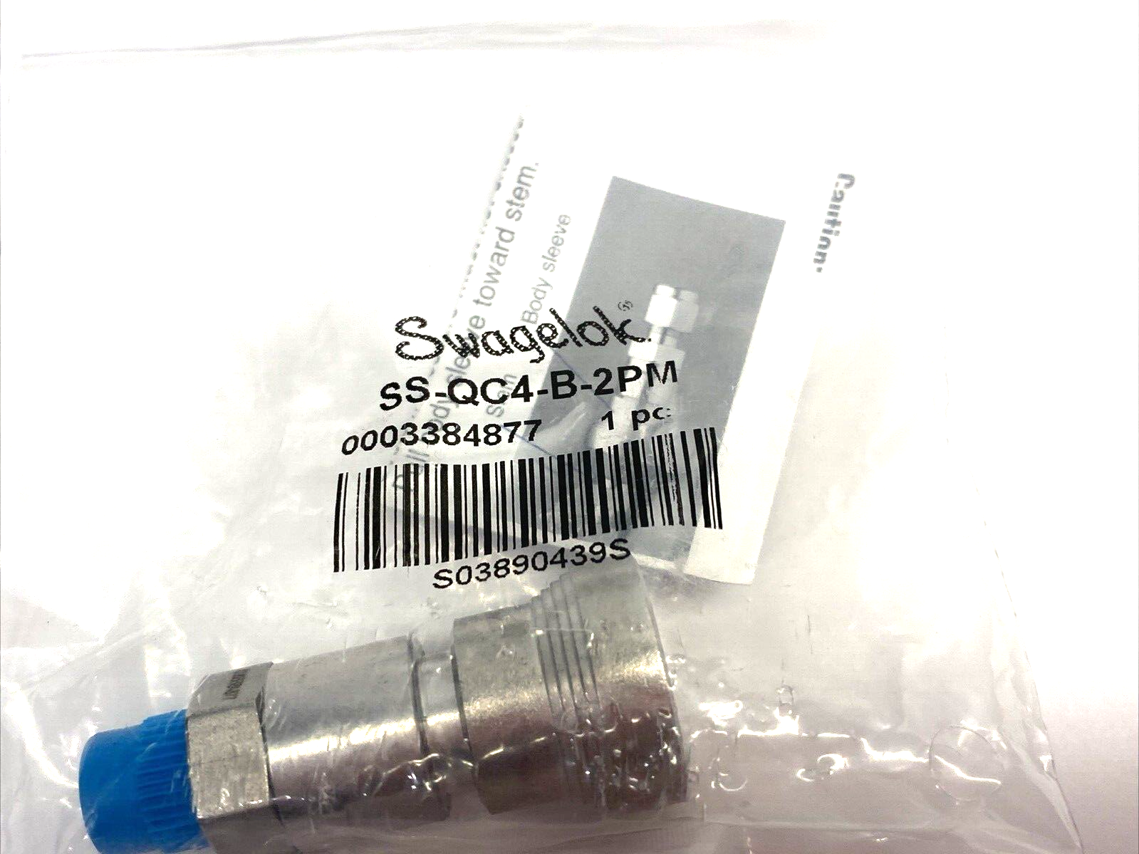 Swagelok SS-QC4-B-2PM Stainless Steel Quick-Connect Body 1/8" Male NPT - Maverick Industrial Sales