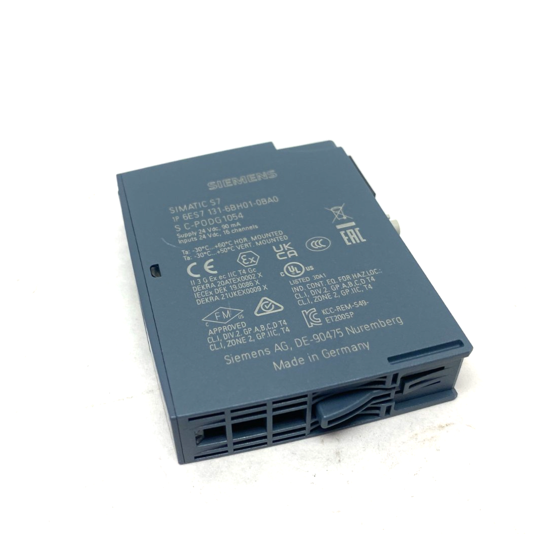 Siemens 6ES7131-6BH01-0BA0 SIMATIC ET 200SP Digital Input Module DI 16x 24V DC - Maverick Industrial Sales