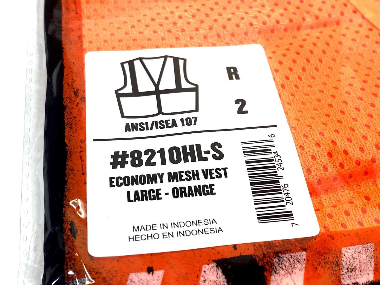 Ergodyne 8210HL-S Glowear Economy Mesh Vest, Orange, Large Class 2 LOT OF 3 - Maverick Industrial Sales