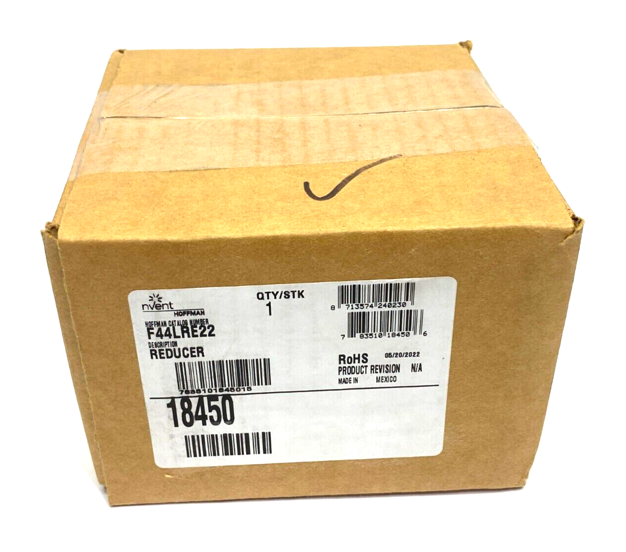 Hoffman F44LRE22 nVent Wireway Reducer 4" to 2 1/2" For Lay-In Wireway, Steel - Maverick Industrial Sales