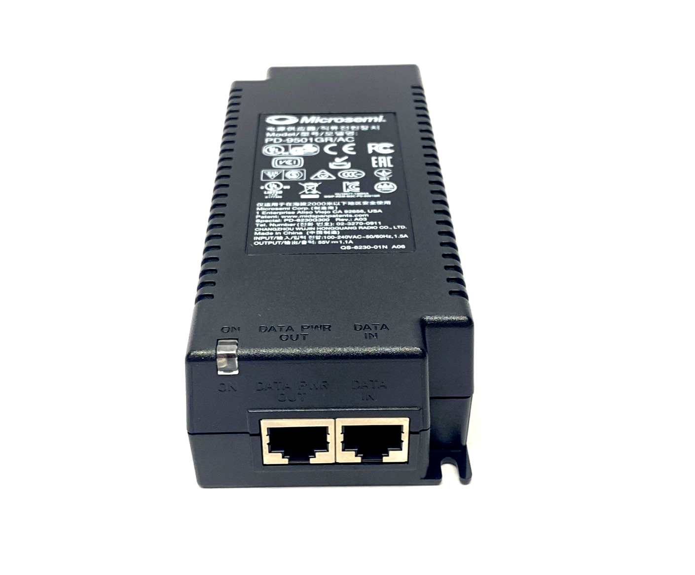 Zebra PWR-POE30W-0000 POE Injector Power Supply Microsemi PD-9501GR/AC - Maverick Industrial Sales
