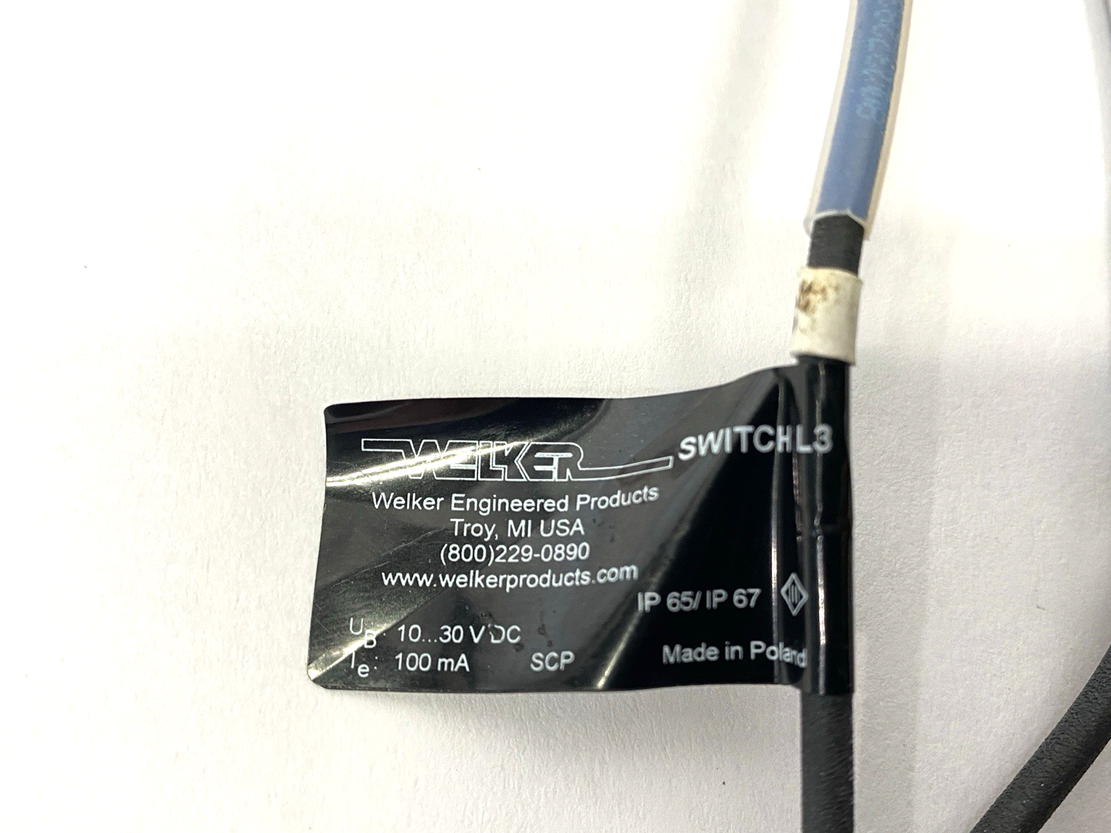 Welker L3 Dual Sensor Cylinder Switch 10-30VDC - Maverick Industrial Sales