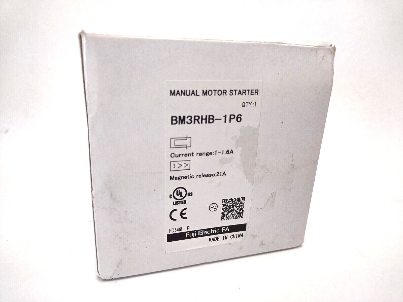 Fuji Electric B3RHB-1P6 Manual Motor Starter - Maverick Industrial Sales