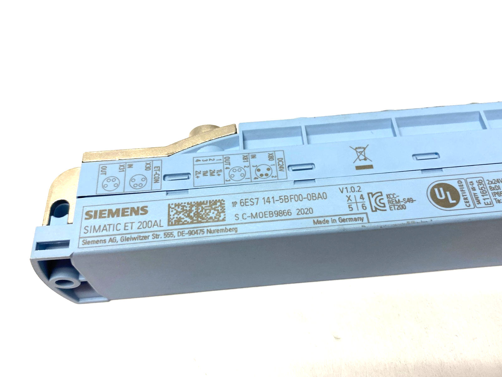 Siemens 6ES7 141-5BF00-0BA0 Simatic ET 200AL Digital Input Module 8x 24VDC - New – Open box - Maverick Industrial Sales