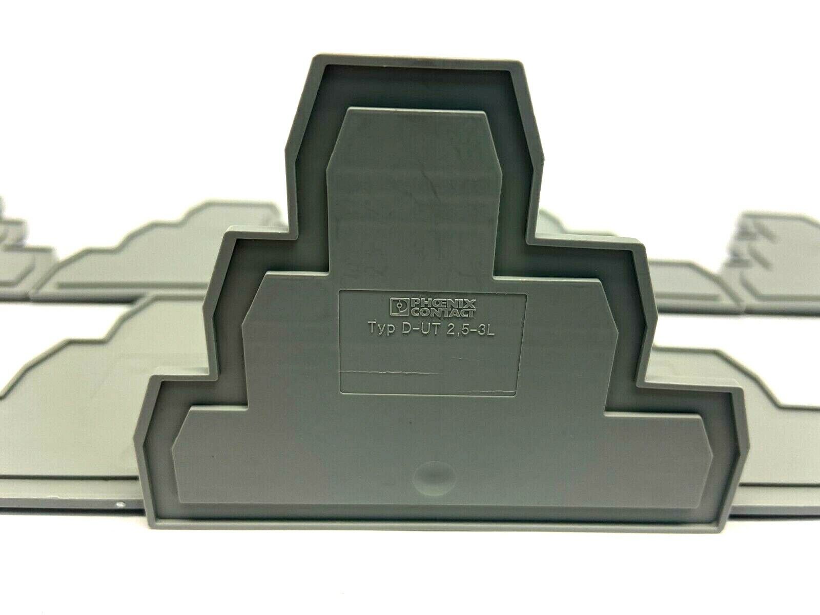 Phoenix Contact D-UT 2,5-3L End Cover 3214314 LOT OF 10 - Maverick Industrial Sales