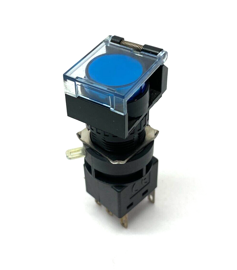 IDEC HA-050 Shield Enclosed Illuminated Pushbutton Blue - Maverick Industrial Sales