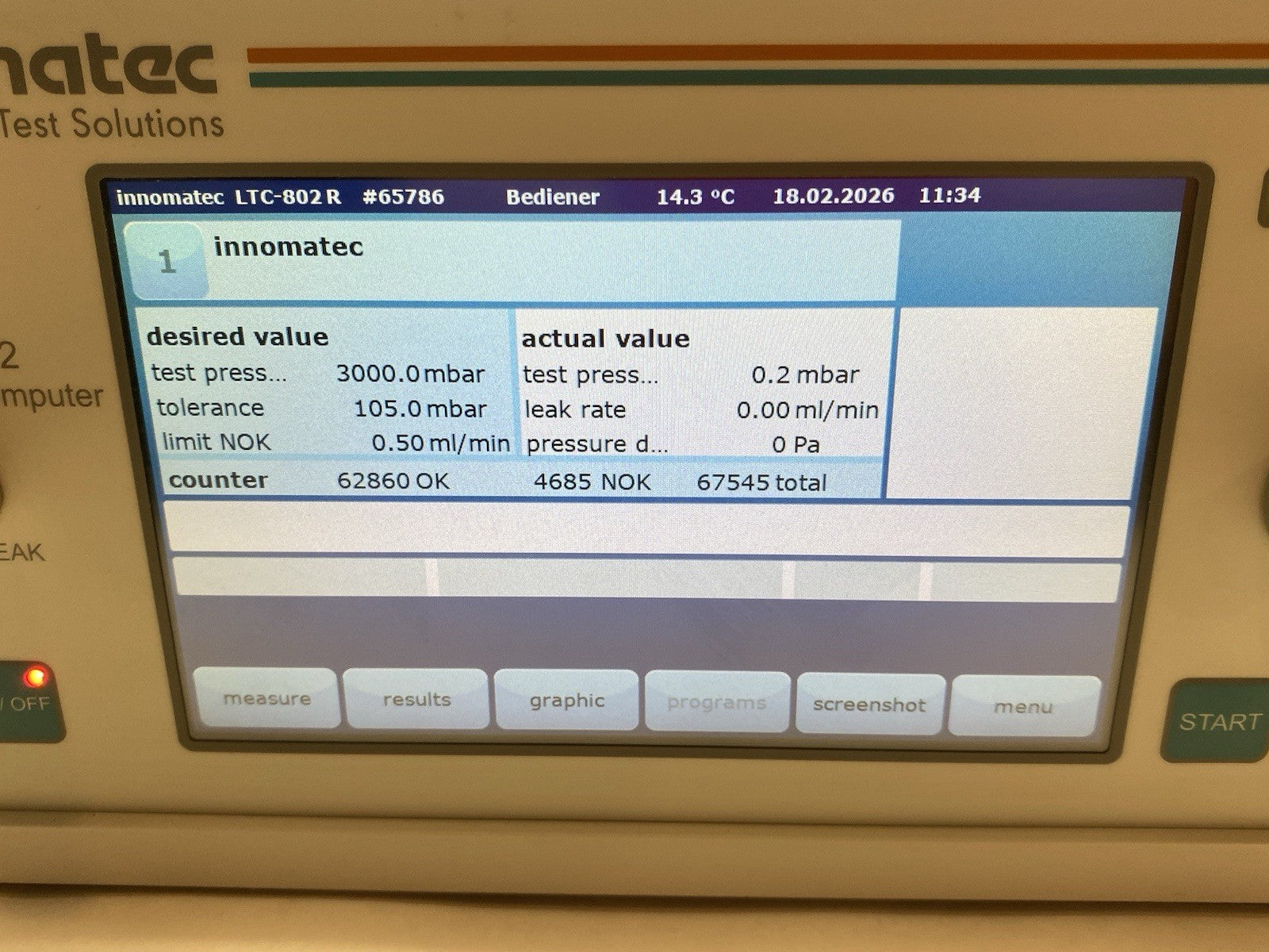 LTC-802 | Innomatec Configurable Leak Test Computer, Single Channel, Kit - Used - Maverick Industrial Sales