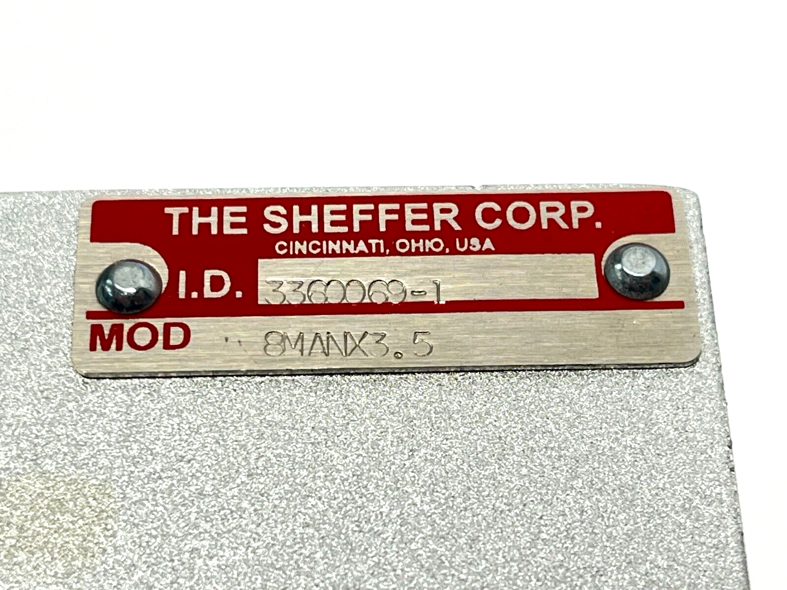 Sheffer 8MANX3.5 Pneumatic Cylinder MA Series 8" Bore 3.5" Stroke 3360069-1 - Maverick Industrial Sales