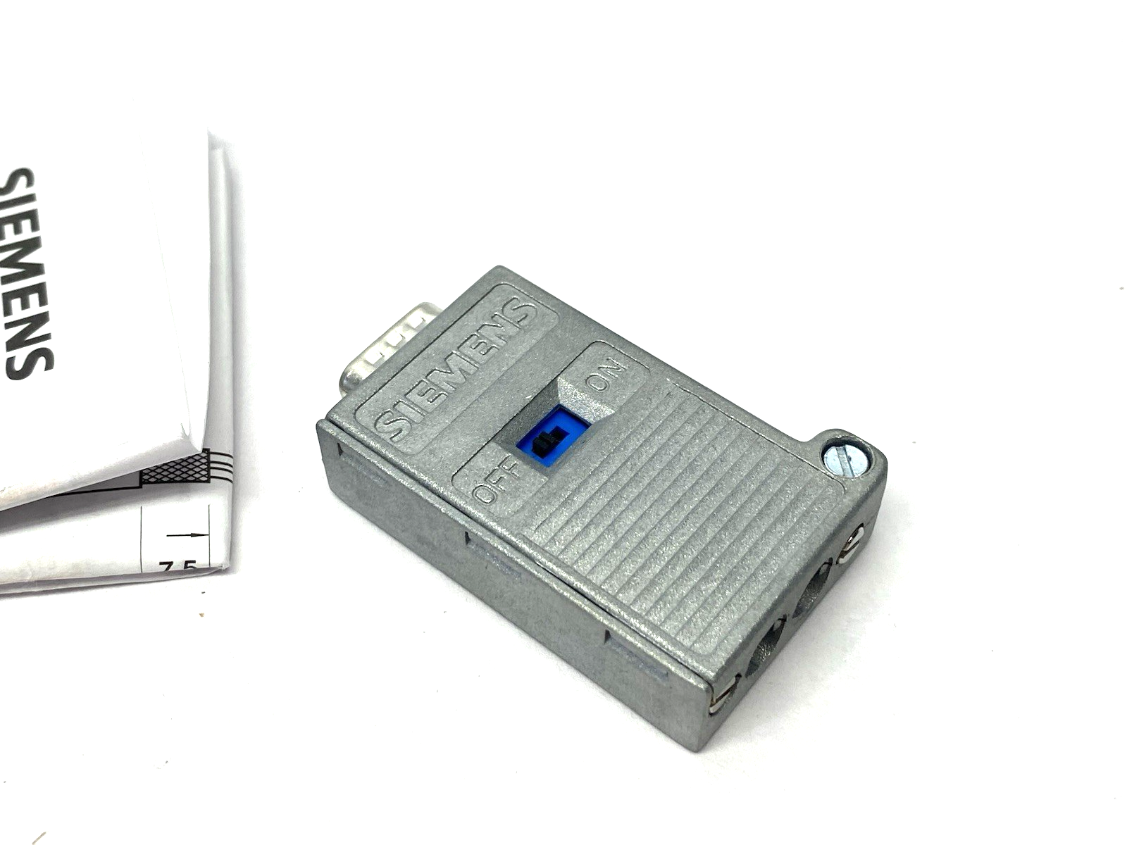 Siemens 6GK1500-0EA02 PROFIBUS Bus Connector with Axial Cable Outlet - Maverick Industrial Sales