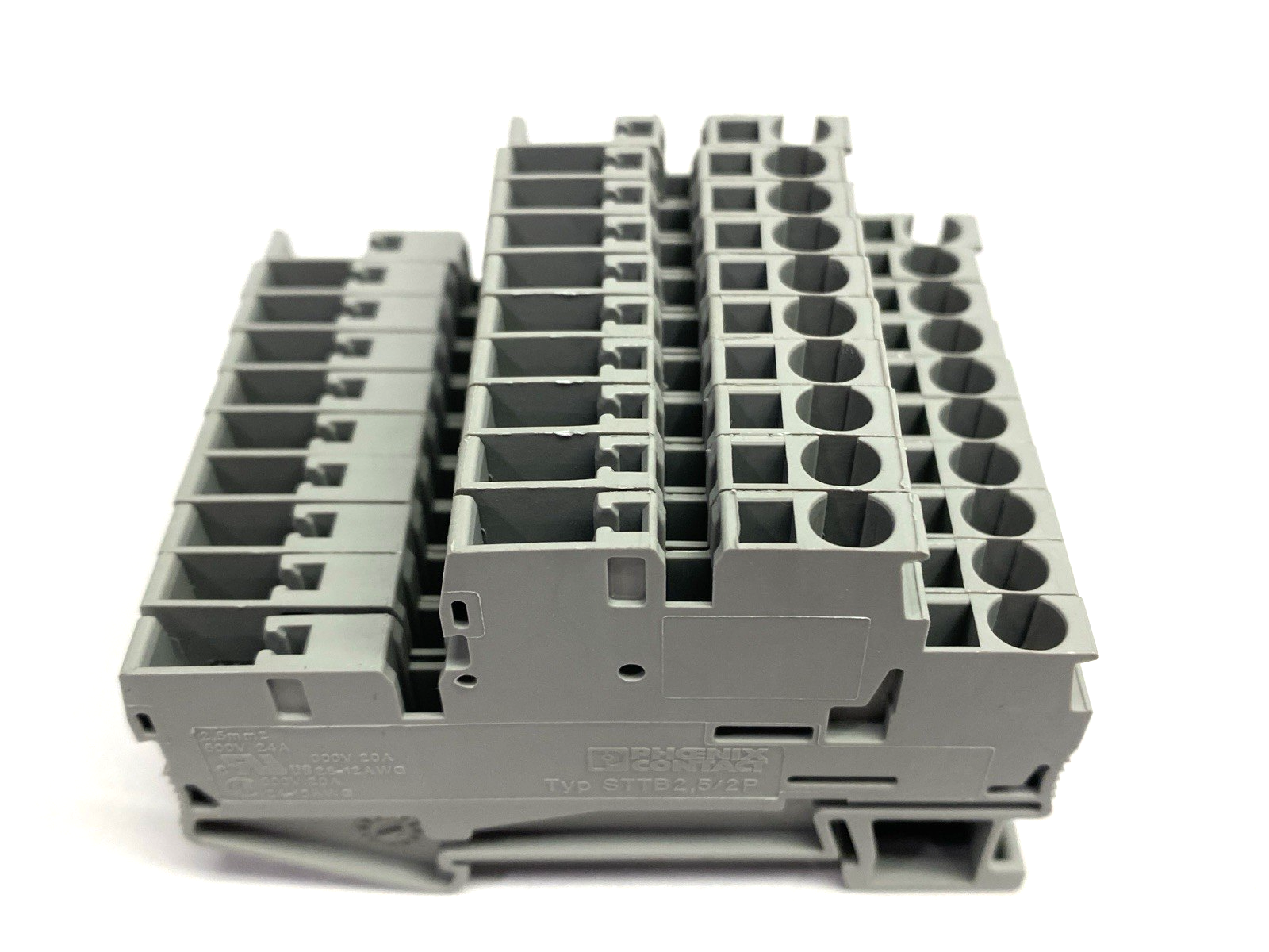 3040054 | Phoenix Contact STTB2,5/2P Double Level Terminal Block LOT OF 10 - Used - Maverick Industrial Sales
