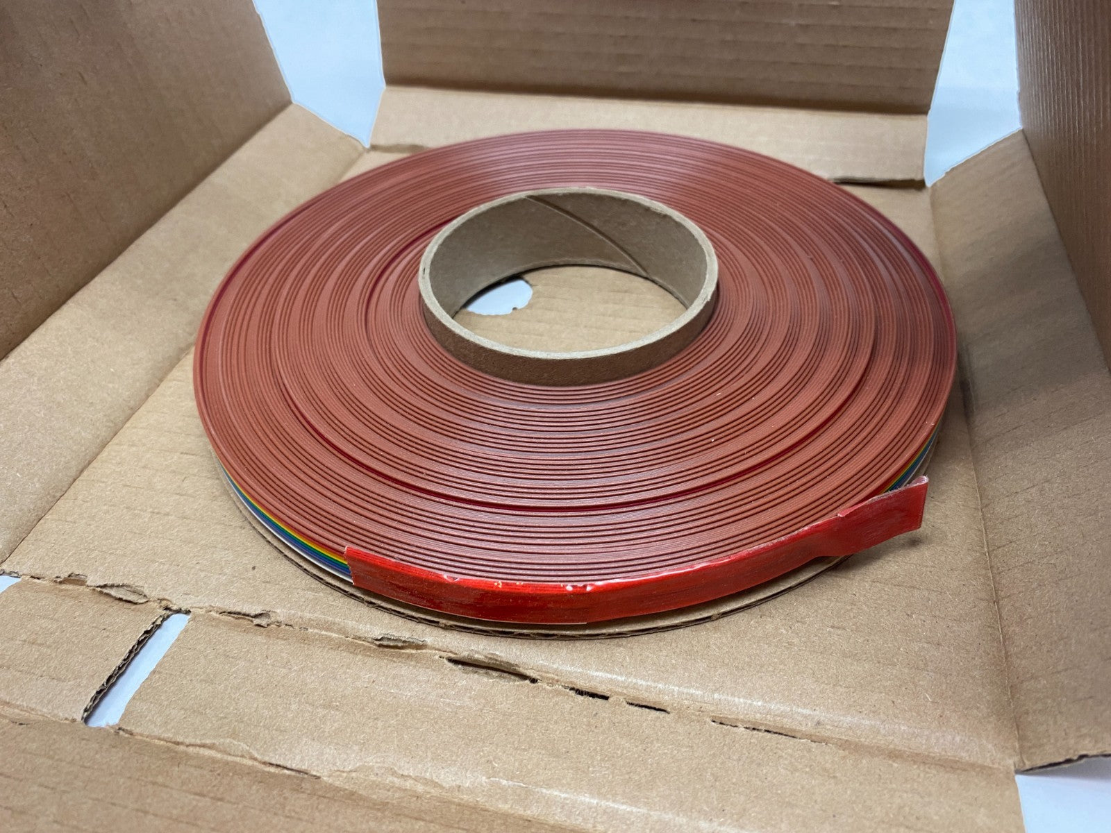 3M 7100162369 Color Coded Flat Cable, 3811 Series, 3811/9-Conductor BOX OF 100' - Maverick Industrial Sales