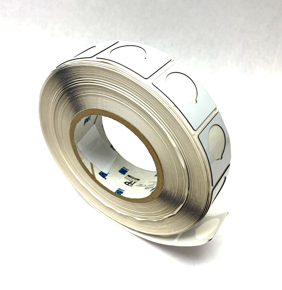 Brady THTEP-167-593-.5 IP Ser Printer Labels 1.5" x 1.2" White APPROX 400 LABELS - Maverick Industrial Sales