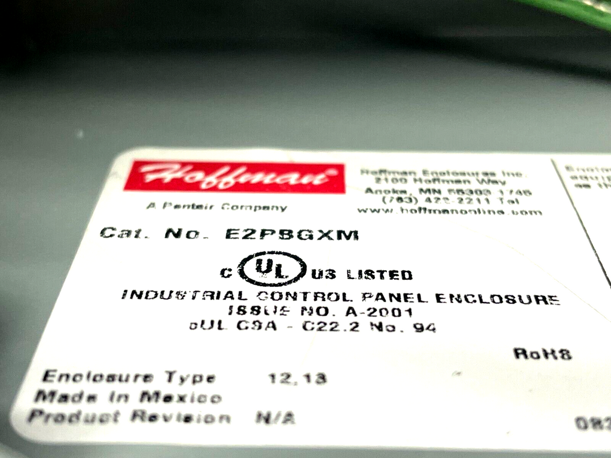 Hoffman E2PBGXM 2-Pushbutton Enclosure w/ Allen Bradley 800FP-MT44, 800FP-LF3 - Maverick Industrial Sales