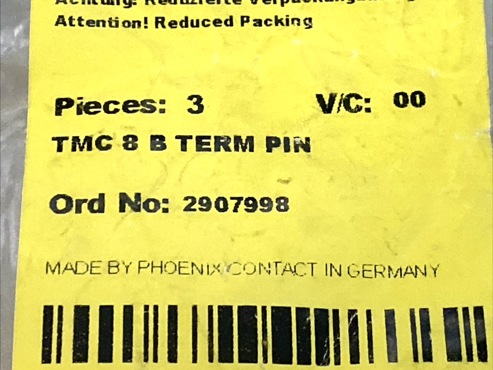 Phoenix Contact TMC 8 B TERM PIN Feeder Terminal Adapter 115A 2907998 LOT OF 3 - Maverick Industrial Sales