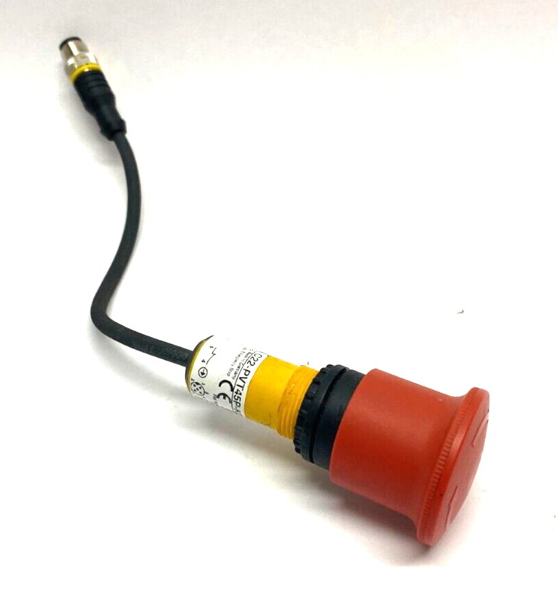 C22-PVT45P-K02-P10 | Eaton 22mm Emergency Stop Switch 3-Pos Non-Illuminated 24V - Used - Maverick Industrial Sales