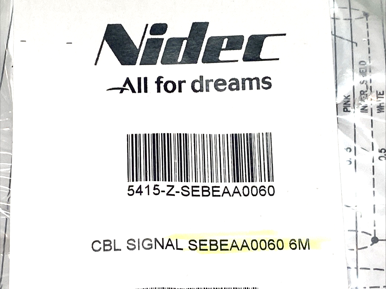 NIDEC 5415-Z-SEBEAA0060 CBL 17 Pin to DB15 Encoder Servo Signal Cable 6m - Maverick Industrial Sales