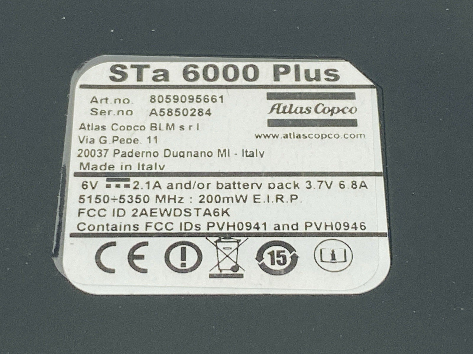 Atlas Copco 8059 0956 61 Torque Tester STA 6000 Plus - Maverick Industrial Sales