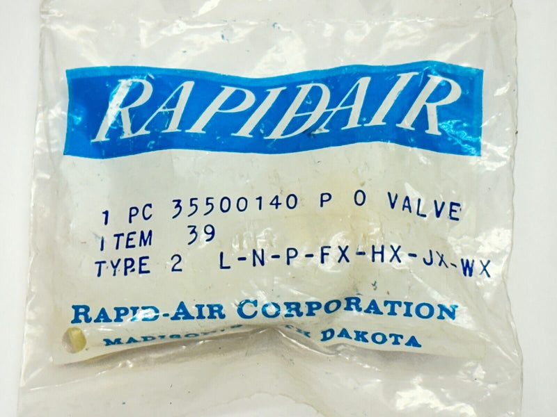 Rapidair 35500140 P O Valve Item 39 Type 2 L-N-P-FX-HX-JX-WX - Maverick Industrial Sales