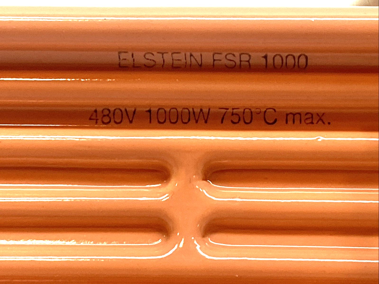Elstein FSR 1000 Ceramic Infrared Panel Heater 1000W 480VAC - Maverick Industrial Sales