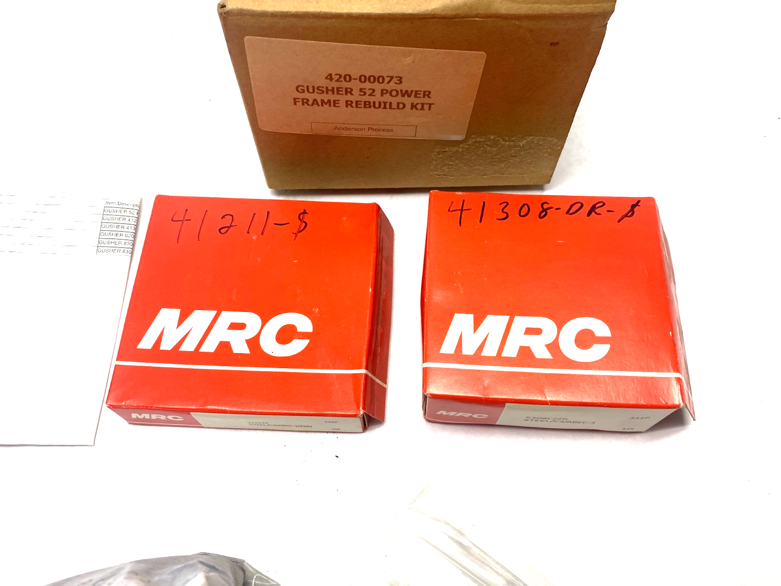 Gusher 420-00073 Series 52 Power Frame Rebuild Kit - Maverick Industrial Sales