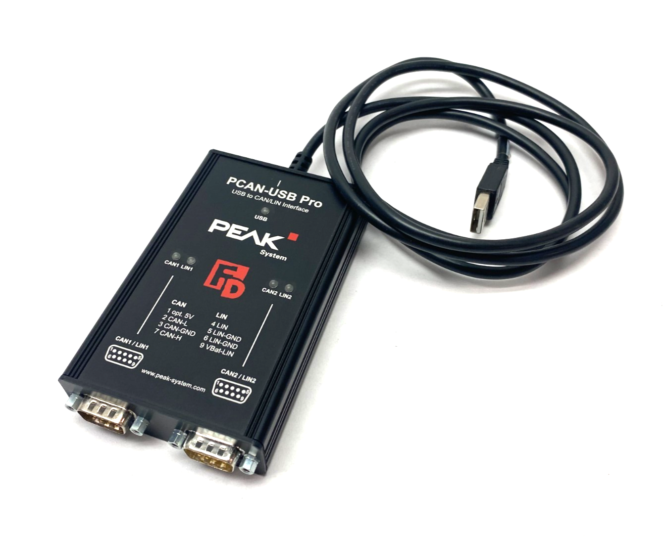 PEAK Systems IPEH-004061 PCAN-USB Pro FD USB To CAN/LIN Interface - Maverick Industrial Sales