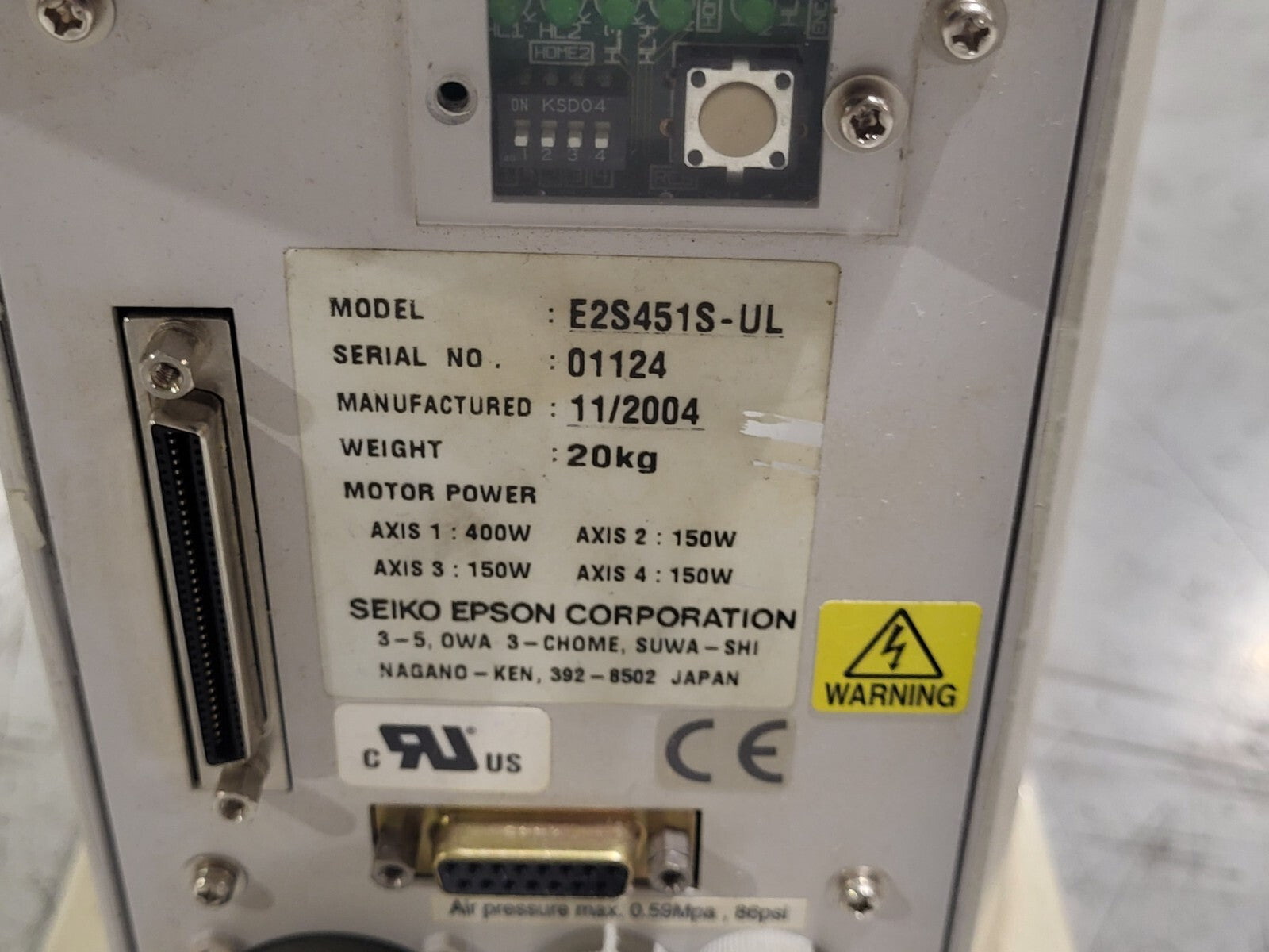 Seiko Epson E2S451S-UL 4-Axis Robot Arm Manipulator - Maverick Industrial Sales