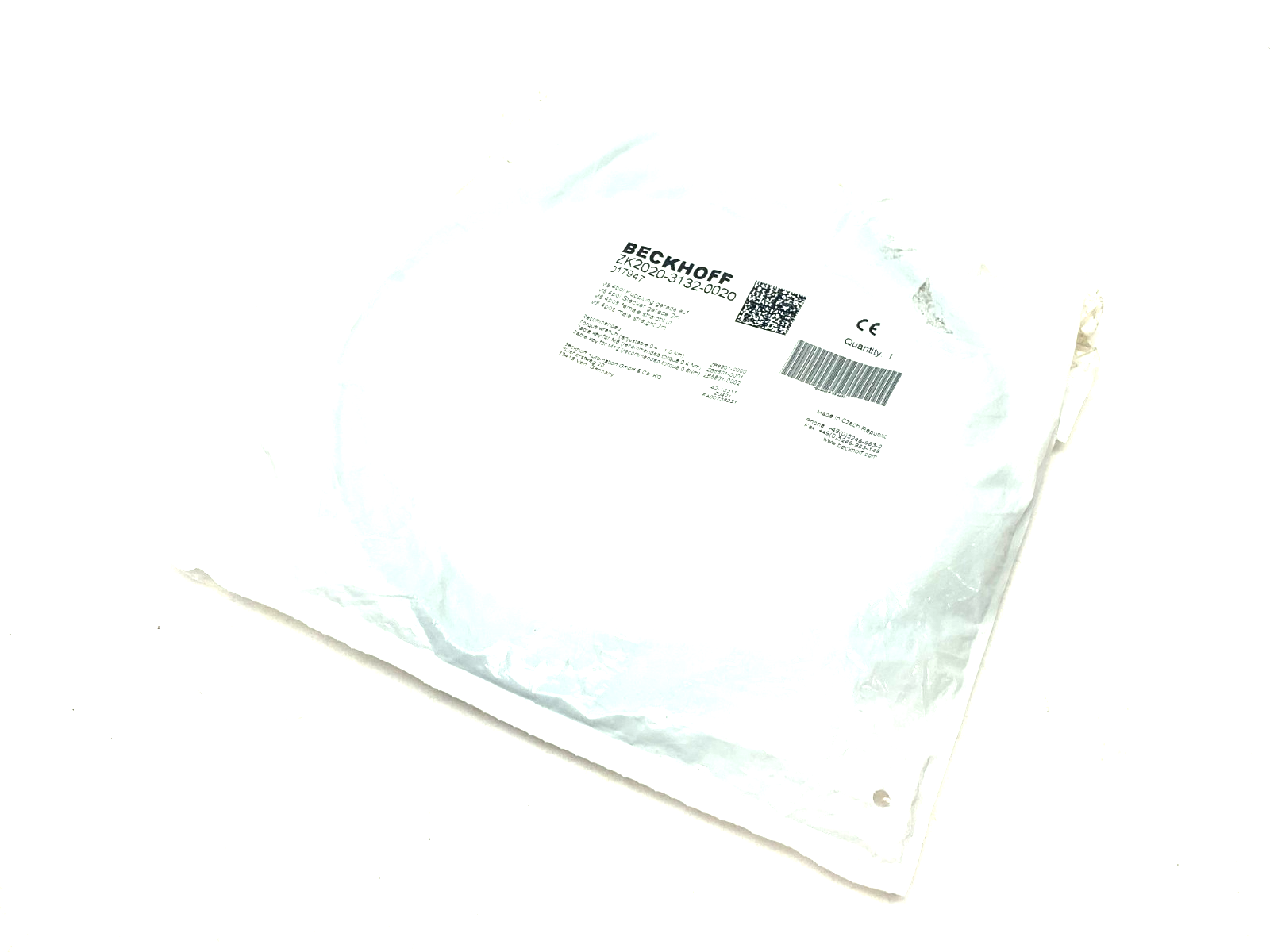 Beckhoff ZK2020-3132-0020 Double Ended Power Cordset M8 4-Pin 2m Length 017947 - Maverick Industrial Sales
