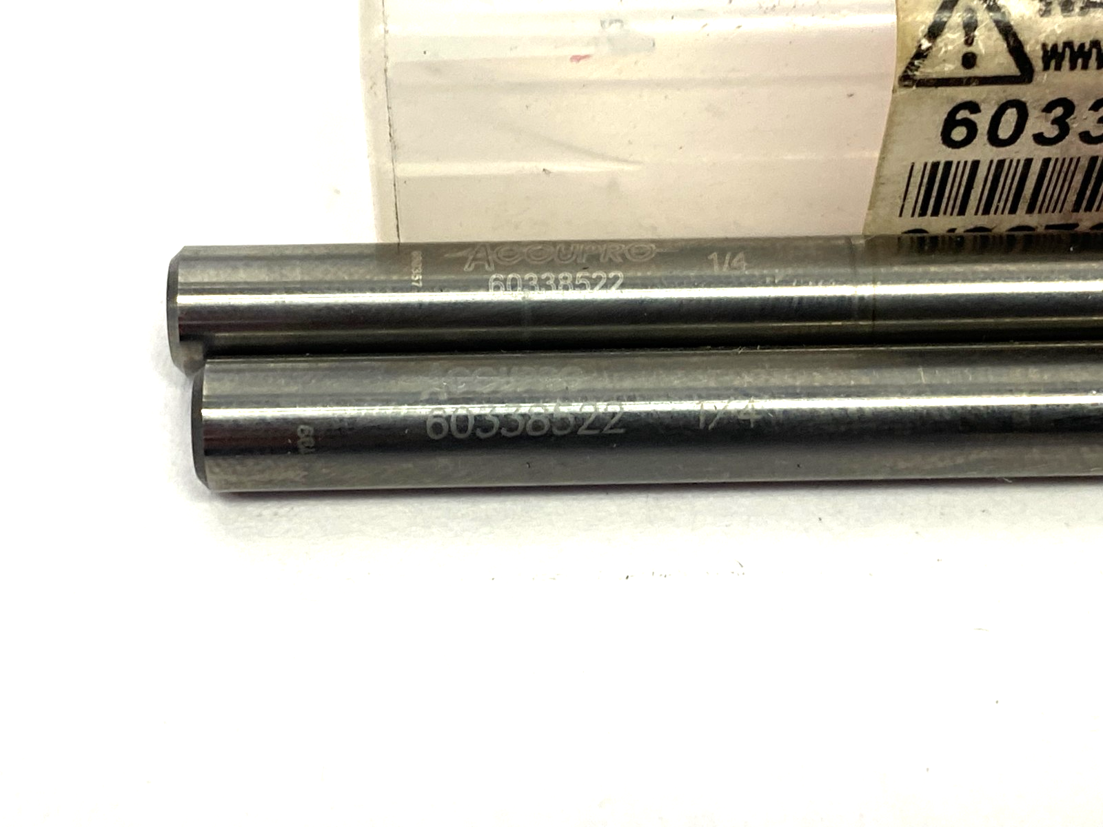Accupro 60338522 Ball End Mill: 1/4" Dia, 1-1/2" LOC, 2 Flute, Carbide LOT OF 2 - Maverick Industrial Sales