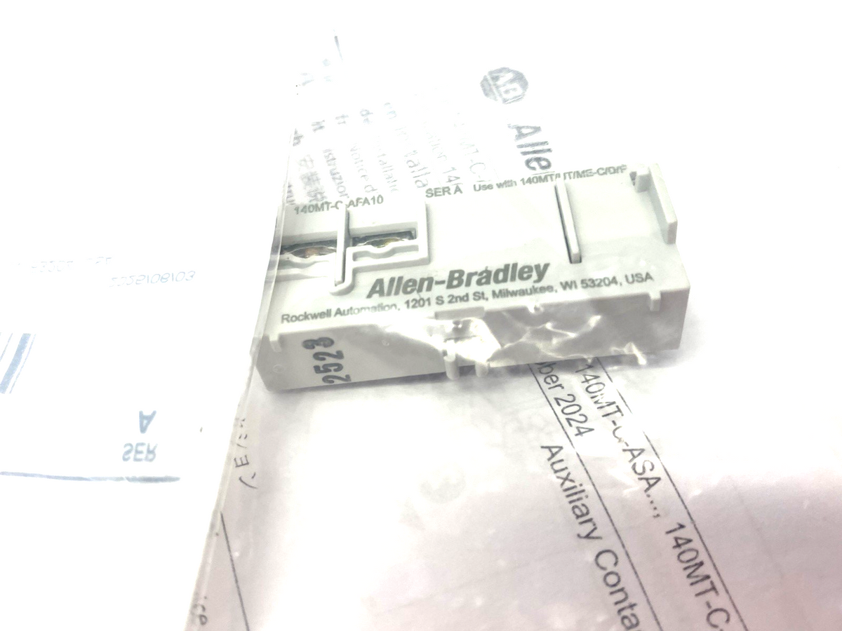 Allen Bradley 140MT-C-AFA10 Ser. A Auxiliary Contact Block Front Mount LOT OF 2 - Maverick Industrial Sales