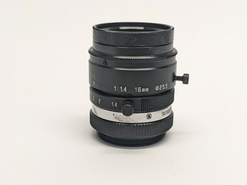 Tamron 23FM16L Machine Vision Camera Lens F1:1.4 16mm w/ LP830-25.5 Filter - Maverick Industrial Sales