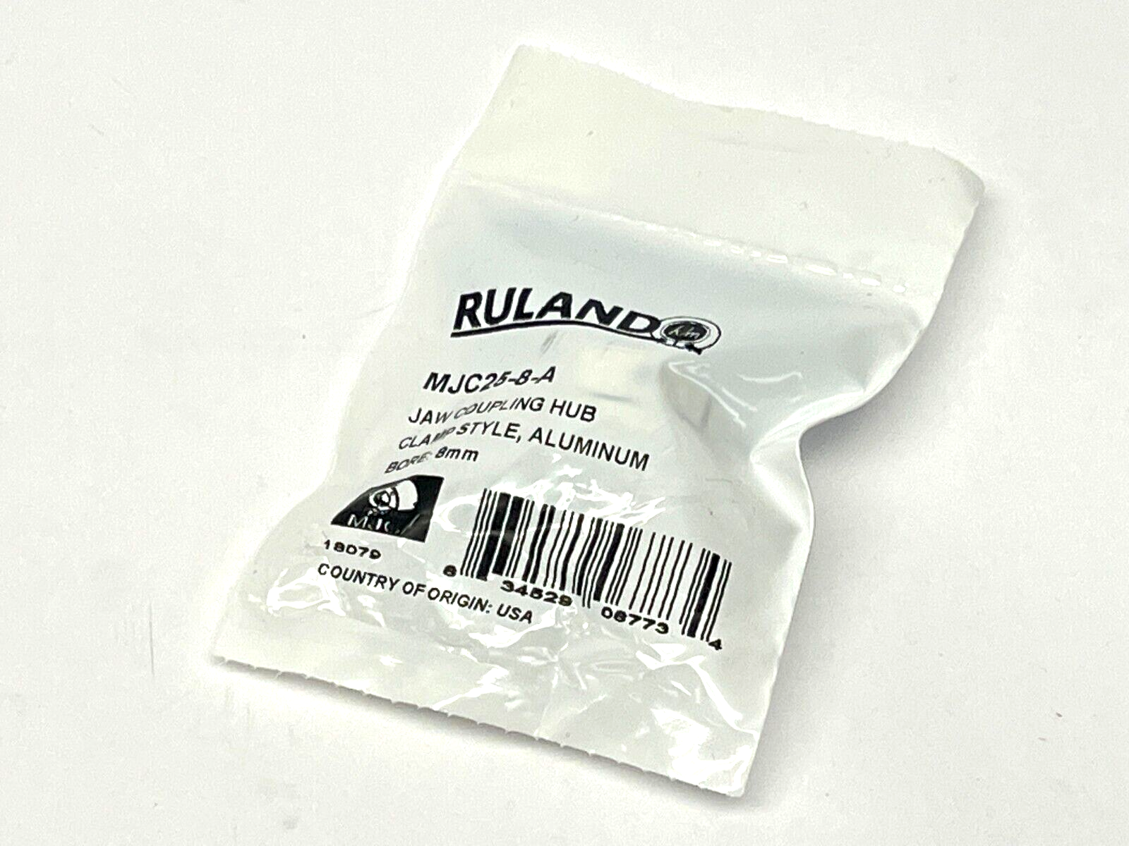 Ruland MJC25-8-A Jaw Coupling Hub Clamp Style Aluminum 8mm Bore - Maverick Industrial Sales