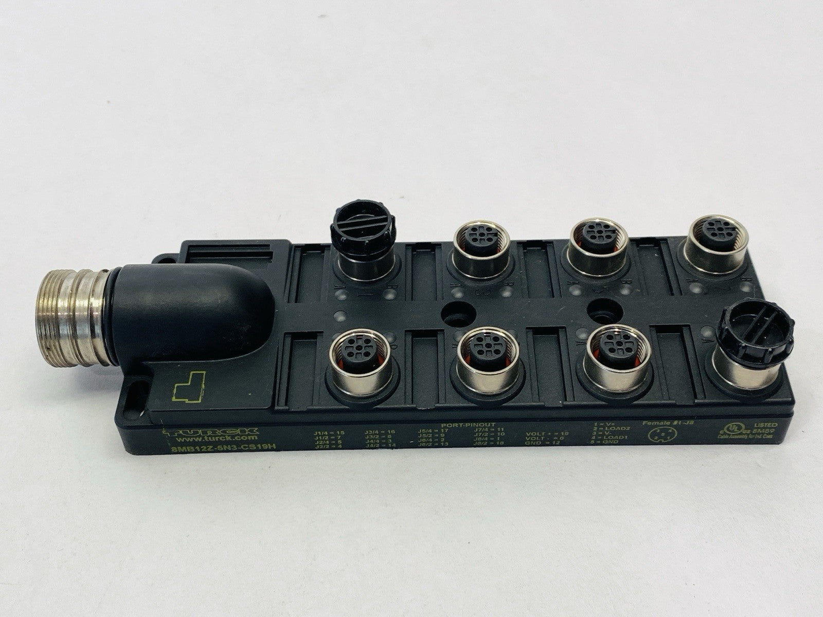Turck 8MB12Z-5N3-CS19H Actuator Sensor Junction Box 8-Port M12 5-Pin E8031606 - Maverick Industrial Sales