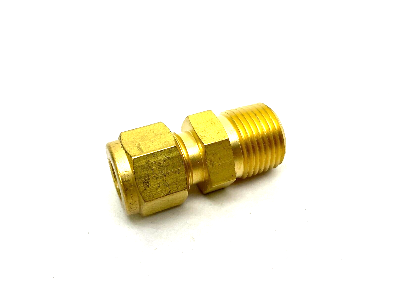 Swagelok B-600-1-6 Brass Straight Compression Fitting 3/8" Tube to 3/8" NPT - Maverick Industrial Sales